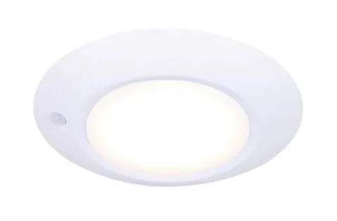 Promo Patriot Lighting® Evi 6″ White Led Motion Sensor Disk Light