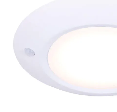 Promo Patriot Lighting® Evi 6″ White Led Motion Sensor Disk Light