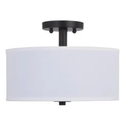 Promo Patriot Lighting® Fabian Bronze 2-Light Semi-Flush Mount Ceiling Light