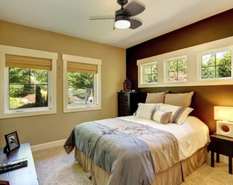 Promo Patriot Lighting™ Gibson Street 30″ Bronze Indoor Led Ceiling Fan