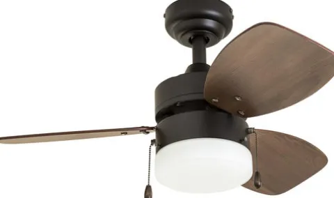 Promo Patriot Lighting™ Gibson Street 30″ Bronze Indoor Led Ceiling Fan
