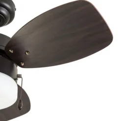 Promo Patriot Lighting™ Gibson Street 30″ Bronze Indoor Led Ceiling Fan