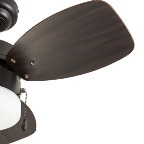 Promo Patriot Lighting™ Gibson Street 30″ Bronze Indoor Led Ceiling Fan