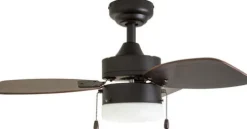 Promo Patriot Lighting™ Gibson Street 30″ Bronze Indoor Led Ceiling Fan