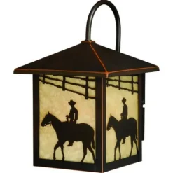 Promo Patriot Lighting® Ranch Burnished Bronze Outdoor Wall Light