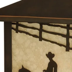 Promo Patriot Lighting® Ranch Burnished Bronze Outdoor Wall Light