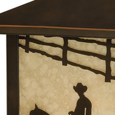 Promo Patriot Lighting® Ranch Burnished Bronze Outdoor Wall Light