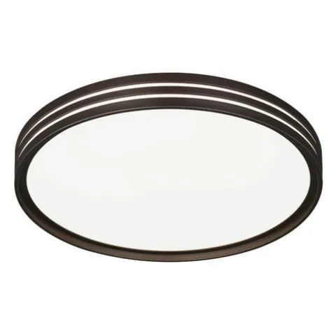 Promo Patriot Lighting® Ronald Bronze Integrated Led Flush Mount Ceiling Light