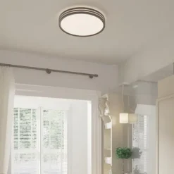 Promo Patriot Lighting® Ronald Bronze Integrated Led Flush Mount Ceiling Light
