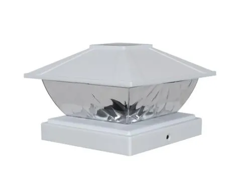 Promo Patriot Lighting® Solar Integrated Led Lakota White Post Cap Landscape Light – 2-Pack