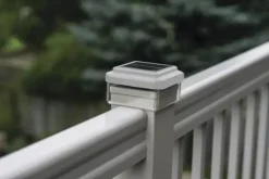 Promo Patriot Lighting® Solar Integrated Led Harlan White Landscape Rail Light – 4 Pack