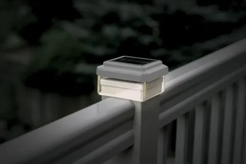 Promo Patriot Lighting® Solar Integrated Led Harlan White Landscape Rail Light – 4 Pack