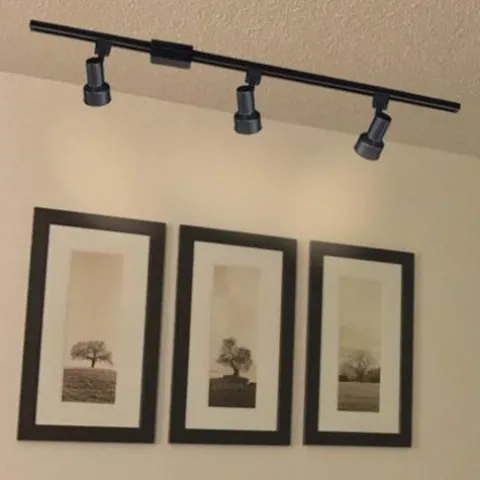 Promo Patriot Lighting® Step Light 3-Light Black Led Track Lighting Set