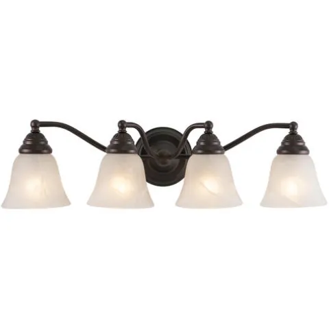 Promo Patriot Lighting® Standford Oil Burnished Bronze 4 Light Vanity Light