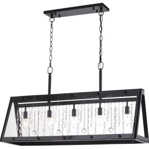 Promo Patriot Lighting® Tremont Matte Black 5 Light Chandelier
