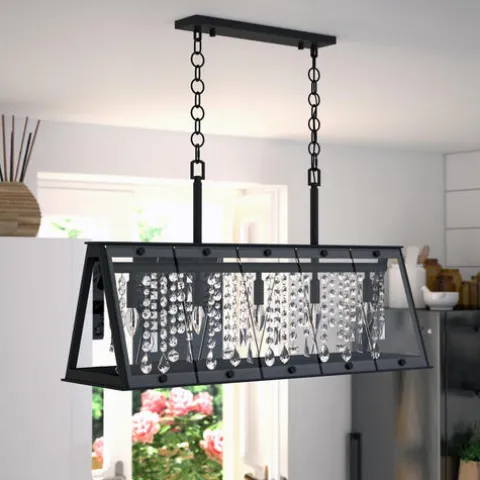 Promo Patriot Lighting® Tremont Matte Black 5 Light Chandelier