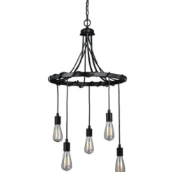Promo Patriot Lighting® Wallis 5-Light Dark Bronze Chandelier