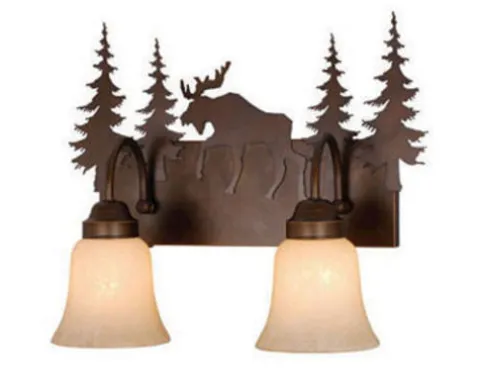 Promo Patriot Lighting® Yellowstone 2-Light Burnished Bronze Vanity Light