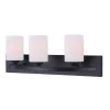 Top 10 Patriot Lighting® Bentley Ii Matte Black 3-Light Vanity Light