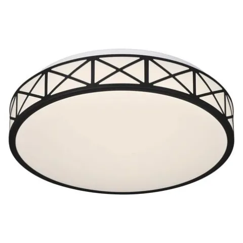 Top 10 Patriot Lighting® Criss Black Integrated Led Flush Mount Ceiling Light