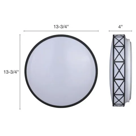 Top 10 Patriot Lighting® Criss Black Integrated Led Flush Mount Ceiling Light
