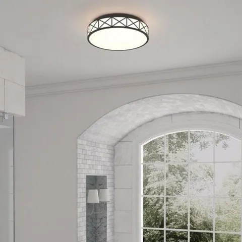 Top 10 Patriot Lighting® Criss Black Integrated Led Flush Mount Ceiling Light