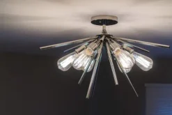 Top 10 Patriot Lighting® Estelle Polished Nickel 6 Light Semi-Flush Mount Ceiling Light
