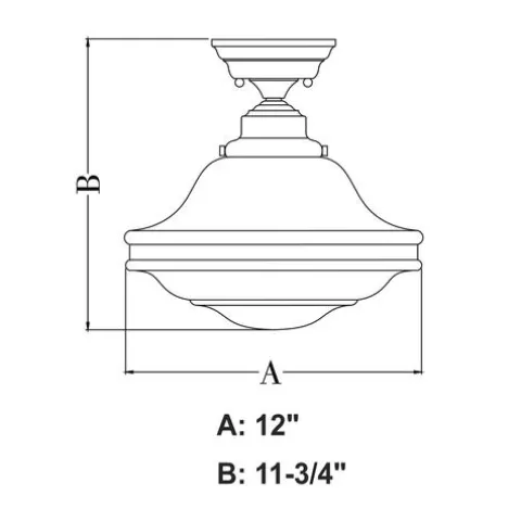Top 10 Patriot Lighting® Huntley Oil Rubbed Bronze Semi-Flush Mount Ceiling Light