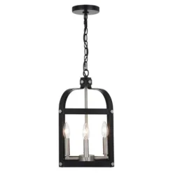 Top 10 Patriot Lighting® Jazel Matte Black & Brushed Nickel 4-Light Pendant