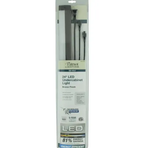 Top 10 Patriot Lighting® Led Bronze Plug-In 24″ Under Cabinet Light