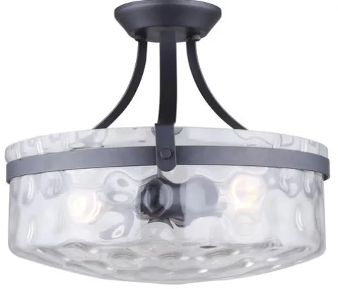 Top 10 Patriot Lighting® Maeva Graphite 3-Light Semi-Flush Mount Ceiling Light