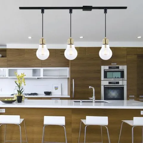 Top 10 Patriot Lighting® Minna Brass 1-Light Track Lighting Pendant