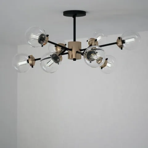 Top 10 Patriot Lighting® Orbit Oil Rubbed Bronze 9 Light Semi-Flush Mount Ceiling Light