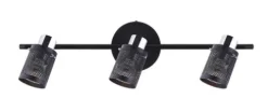Top 10 Patriot Lighting® Orie Matte Black & Chrome 3-Light Flush Mount Ceiling Light
