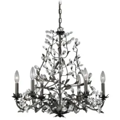 Top 10 Patriot Lighting® Trellis 6-Light Architectural Bronze With Gold Accent Chandelier