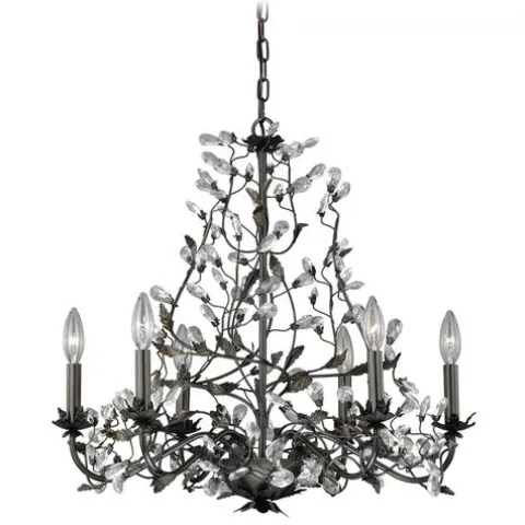 Top 10 Patriot Lighting® Trellis 6-Light Architectural Bronze With Gold Accent Chandelier