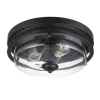 Wholesale Patriot Lighting® Joska Matte Black 2-Light Flush Mount Ceiling Light