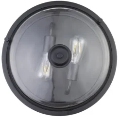 Wholesale Patriot Lighting® Joska Matte Black 2-Light Flush Mount Ceiling Light