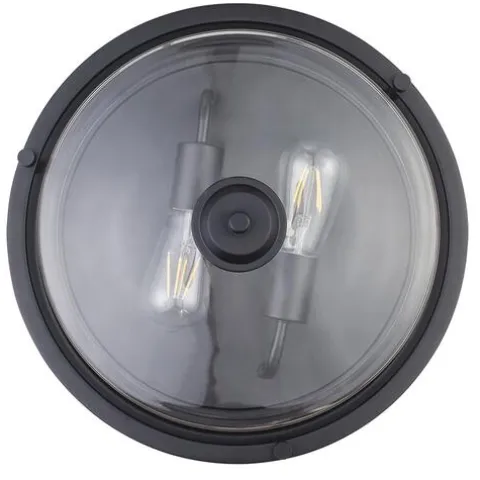 Wholesale Patriot Lighting® Joska Matte Black 2-Light Flush Mount Ceiling Light