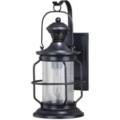 Wholesale Patriot Lighting® Tinsley Black Outdoor Motion Sensor Security Wall Light