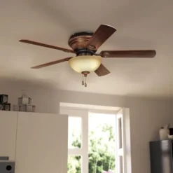 Wholesale Patriot Lighting™ Camden Ii 42″ Aged Walnut Indoor Led Ceiling Fan