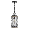 Wholesale Patriot Lighting® Elegant Home Bodhi Black & Replica Wood Outdoor Pendant Light