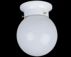 Wholesale Patriot Lighting® Amity White 1-Light Flush Mount Ceiling Light