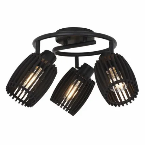 Wholesale Patriot Lighting® Bernard Matte Black 3-Light Track Light