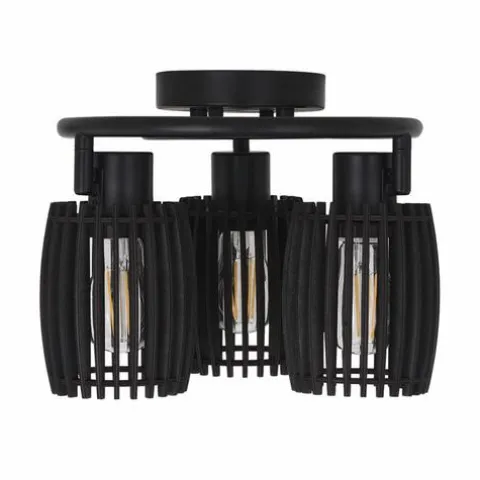 Wholesale Patriot Lighting® Bernard Matte Black 3-Light Track Light