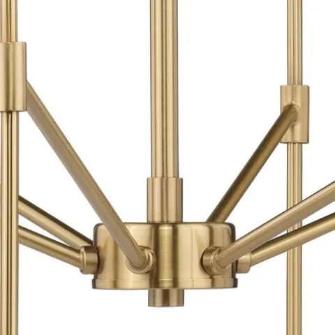 Wholesale Patriot Lighting® Kedzie Natural Brass 6 Light Chandelier