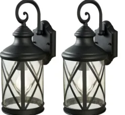 Wholesale Patriot Lighting® Sonoma Black Outdoor Wall Light – 2 Pk