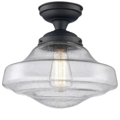 Wholesale Patriot Lighting® Demi Bronze 1-Light Semi-Flush Mount Ceiling Light