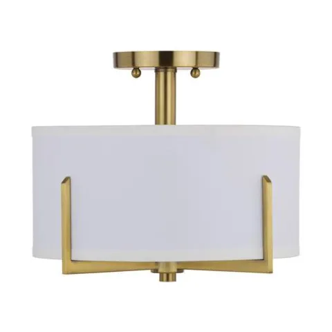 Wholesale Patriot Lighting® Citrine Gold 2-Light Semi-Flush Mount Ceiling Light