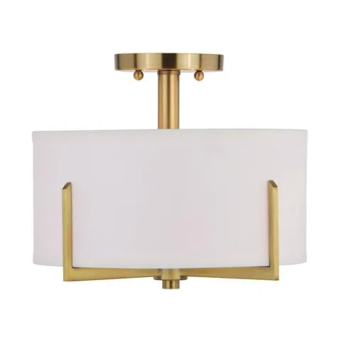 Wholesale Patriot Lighting® Citrine Gold 2-Light Semi-Flush Mount Ceiling Light